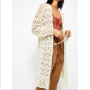 Only worn a couple times!  gorgeous crochet cardigan.